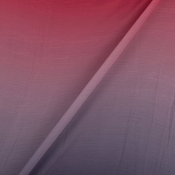 Ombre Chiffon Crimson Red To Blueberry Colour 46 Inches Width Fabric freeshipping - SourceItRight