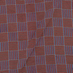 Ajrakh Theme Brick Colour Gamathi Cotton 46 Inches Width Fabric