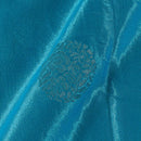 Kasab Butta Patan Gaji Sky Blue Colour Fabric