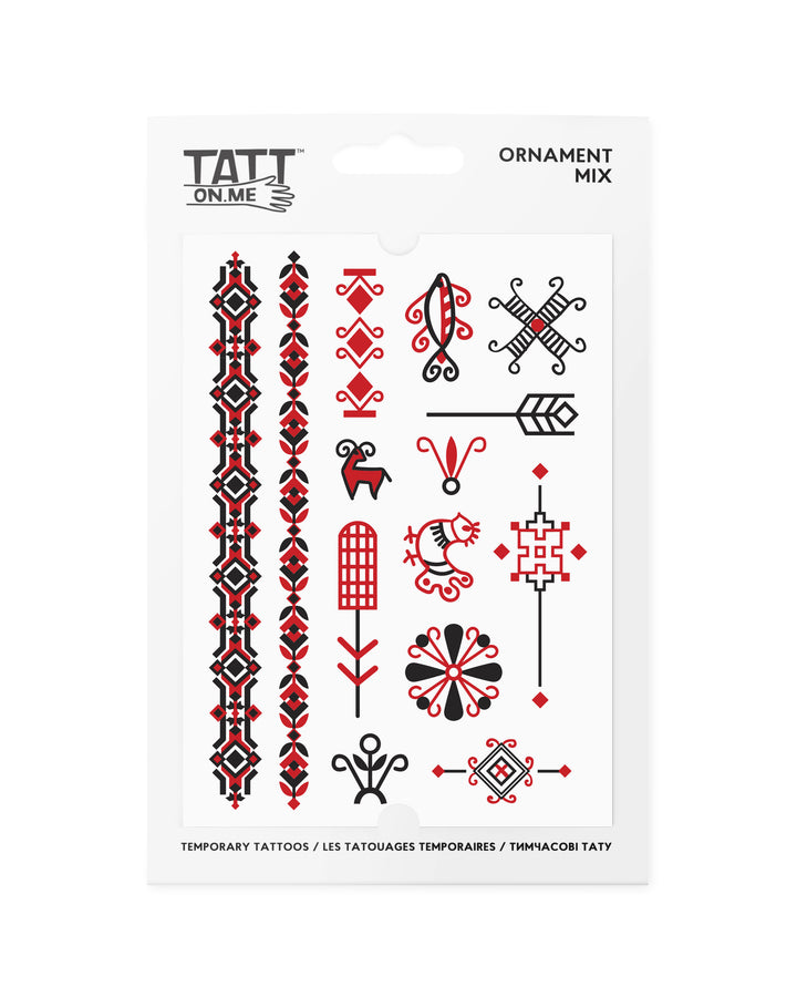 Ukraine mix temporary tattoos –