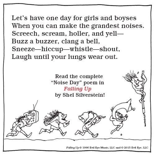 Noise Day poem by Shel Silverstein