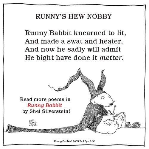 Runny's Hew Nobby poem by Shel Silverstein