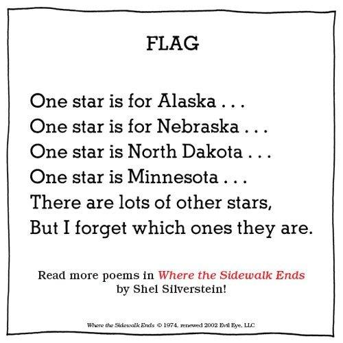 Flag poem by Shel Silverstein