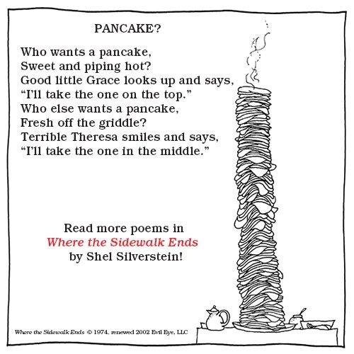 Pancake? poem by Shel Silverstein