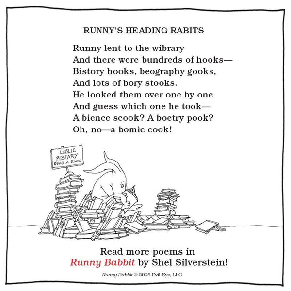 Runny's Heading Rabits poem by Shel Silverstein