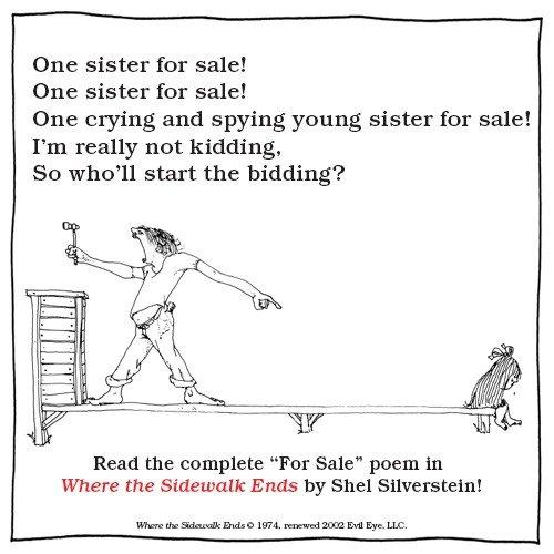 For Sale poem by Shel Silverstein