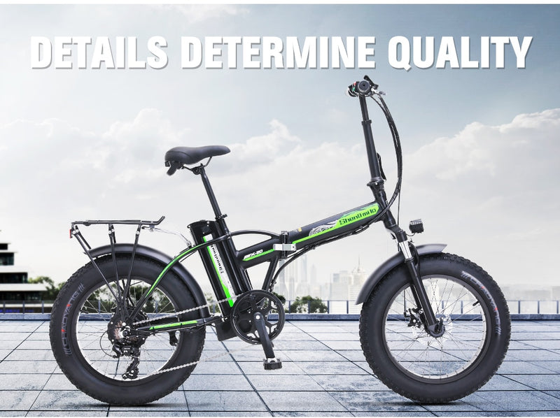 Electric Bike 500W Foldable Fat Tires Snow and Beach Cruiser
