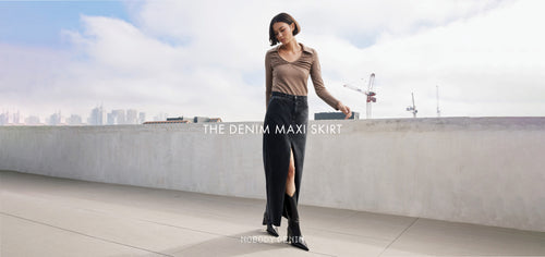 The Denim Maxi Skirt