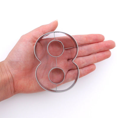 Number Eight Cookie Cutter- Stainless Steel
