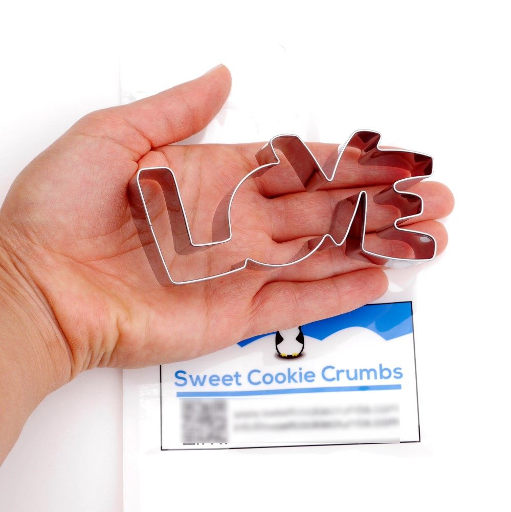 Love Cookie Cutter Stainless Steel Sweet Cookie Crumbs 