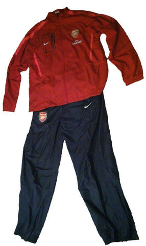 nike woven tracksuit red