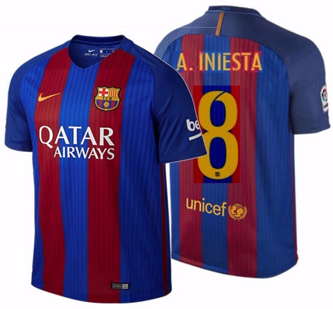 iniesta barcelona jersey