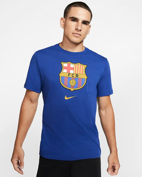 NIKE LIONEL MESSI FC BARCELONA CREST T-SHIRT 2020/21 – REALFOOTBALLUSA.NET