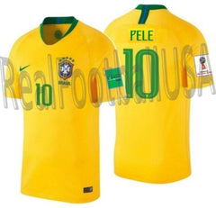 Nike Brazil Home Pelé 10 Jersey 2022-2023 (Official Printing)