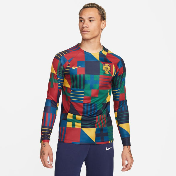 NIKE PORTUGAL LONG SLEEVE PRE MATCH JERSEY FIFA WORLD CUP 2022 ...