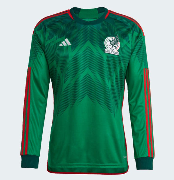 ADIDAS MEXICO LONG SLEEVE HOME JERSEY FIFA WORLD CUP 2022
