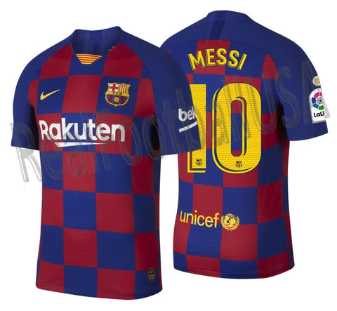 NIKE LIONEL MESSI FC BARCELONA AUTHENTIC VAPOR MATCH HOME JERSEY 2019 ...