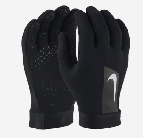 nike hyperwarm gloves black