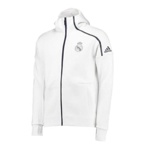 Adidas Real Madrid Uefa Champions League Anthem Z N E Hoodie White Bl Realfootballusa Net