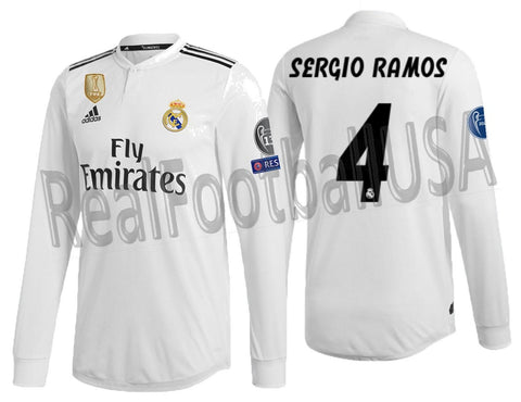 real madrid long sleeve jersey 2018