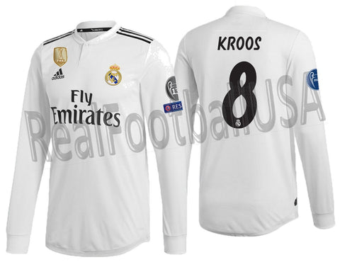 real madrid authentic long sleeve jersey