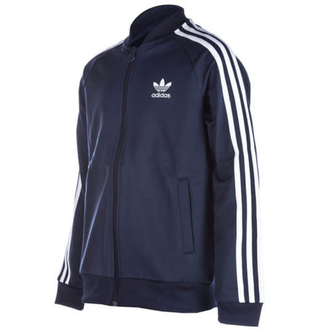 adidas originals superstar track top navy