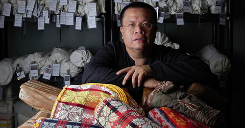 Al Valenciano, who works on textile preservation