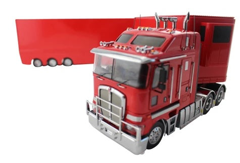 1:32 Kenworth K200 + A & B Trailers (Black) – Exclusive Collectables