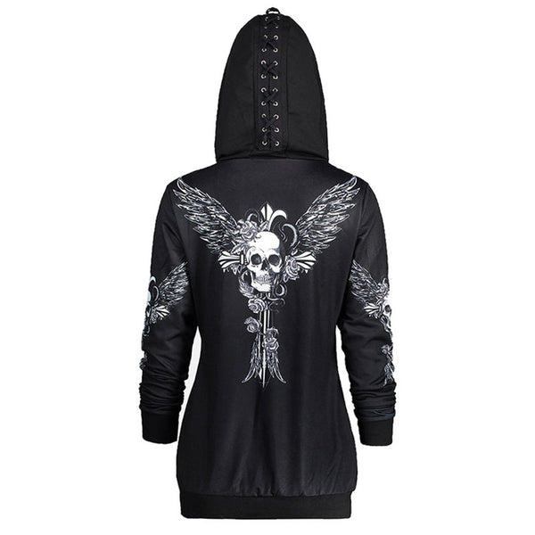 CozyChic® Adult Skull Hoodie - Skull Sweater