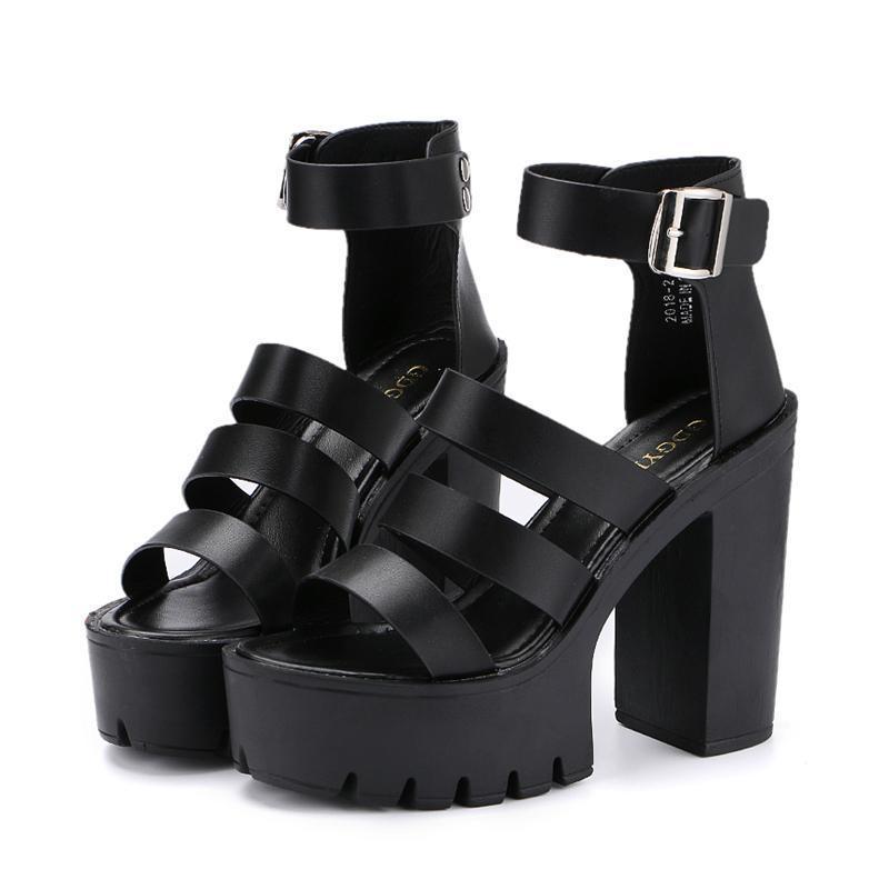 Gothic Platform Sandals Casual Shoes – Real Darkness