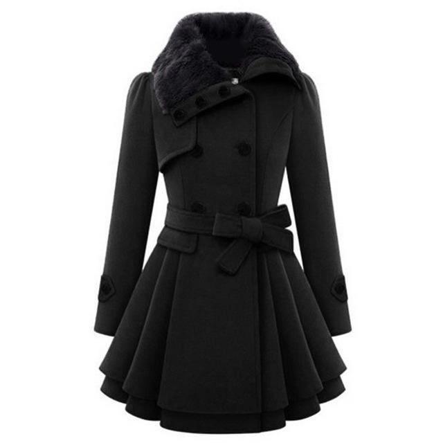 Gothic Black Coat Winter Coat – Real Darkness