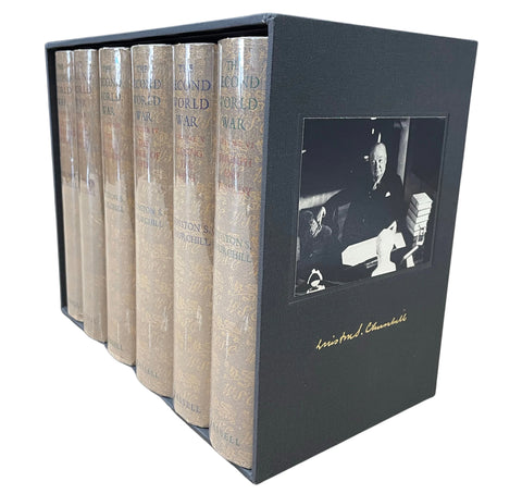 “The Second World War” by Winston Churchill, First Edition, Six Volume Set, 1948-1954