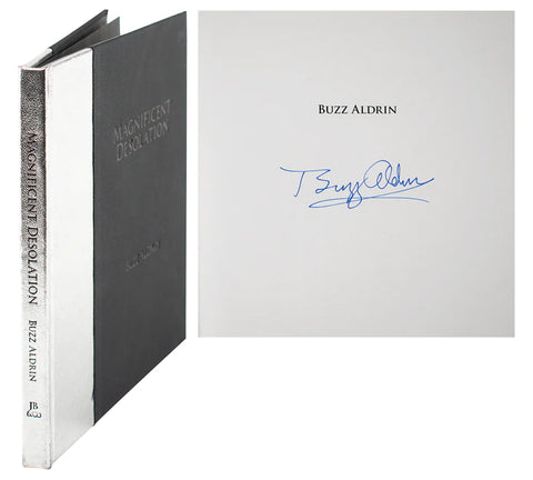 “Magnificent Desolation” Signed by Buzz Aldrin, First Limited Edition, Numbered 490/500, 2009