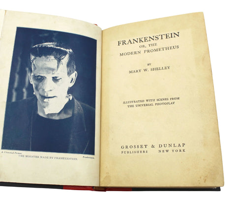 Frankenstein by Mary W. Shelley, Photoplay Grosset & Dunlap Edition, 1931