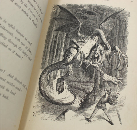 Illustration by John Tenniel of the Jabberwocky, from Through the Looking-Glass and What Alice Found There by Lewis Carroll, First US Edition, 1872
