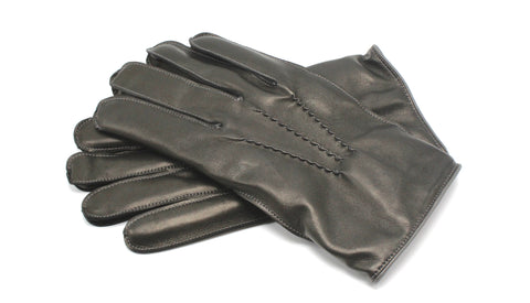 Dents Cashmere Lined Leather Gloves with Contrasting Detail