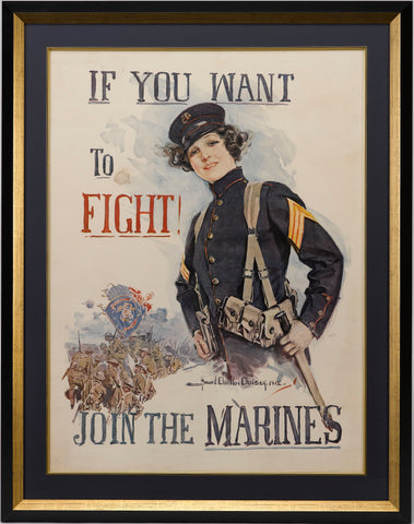 Join the Marines Christy WWI Poster