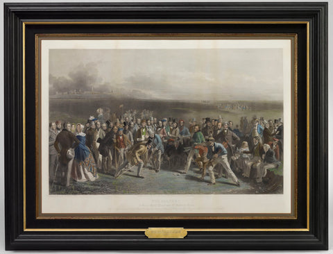 "The Golfers: A Grand Match Played over St. Andrew's Links" after Charles Lees, First Edition, Circa 1850