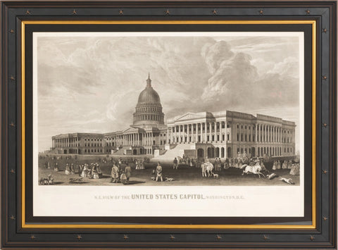 N.E. View of the United States Capitol, by Henry Sartain, Proof Engraving, 1859