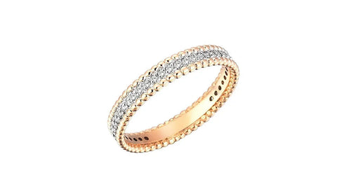 White Diamond One Row Eternity Band