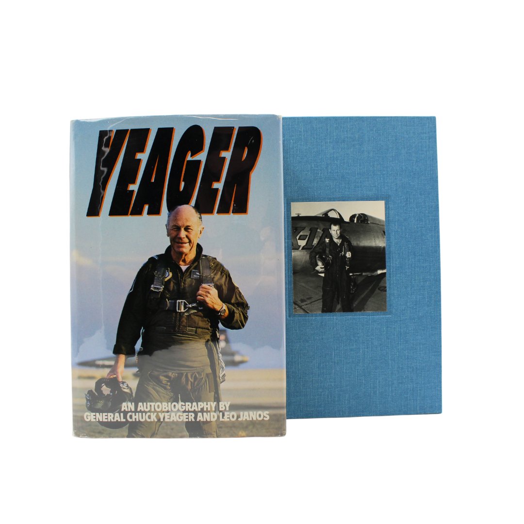 Yeager, An Autobiography by Chuck Yeager and Leo Janos, Signed by Chuck Yeager, Third Edition, 1985