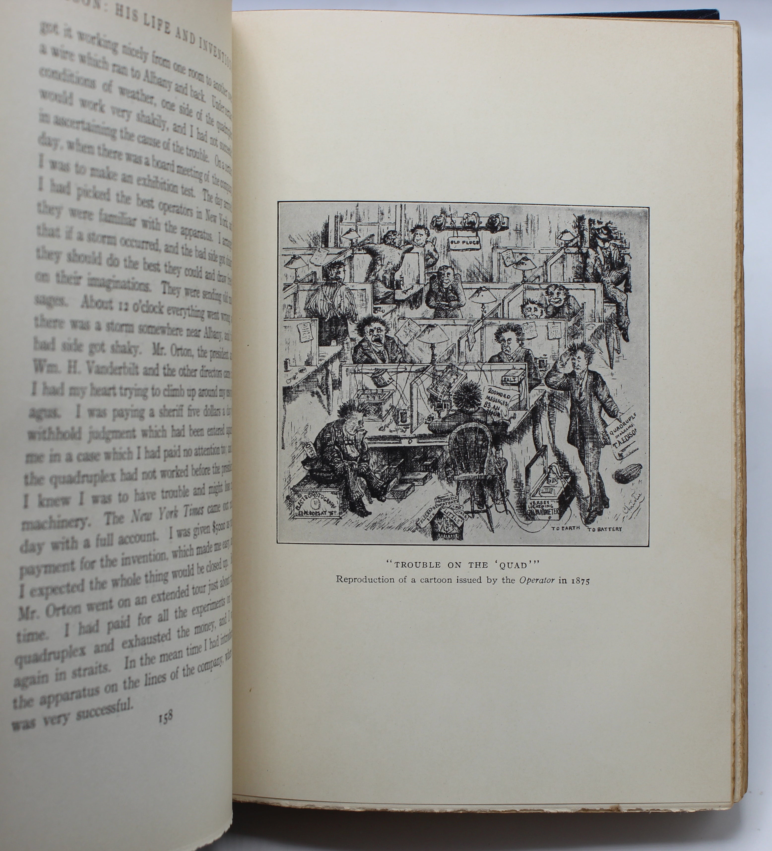 Edison: His Life and Inventions by Dyer and Martin, Signed by Thomas Edison, Inscribed by Dyer to George Kleine, First Edition, Two Volumes, 1910