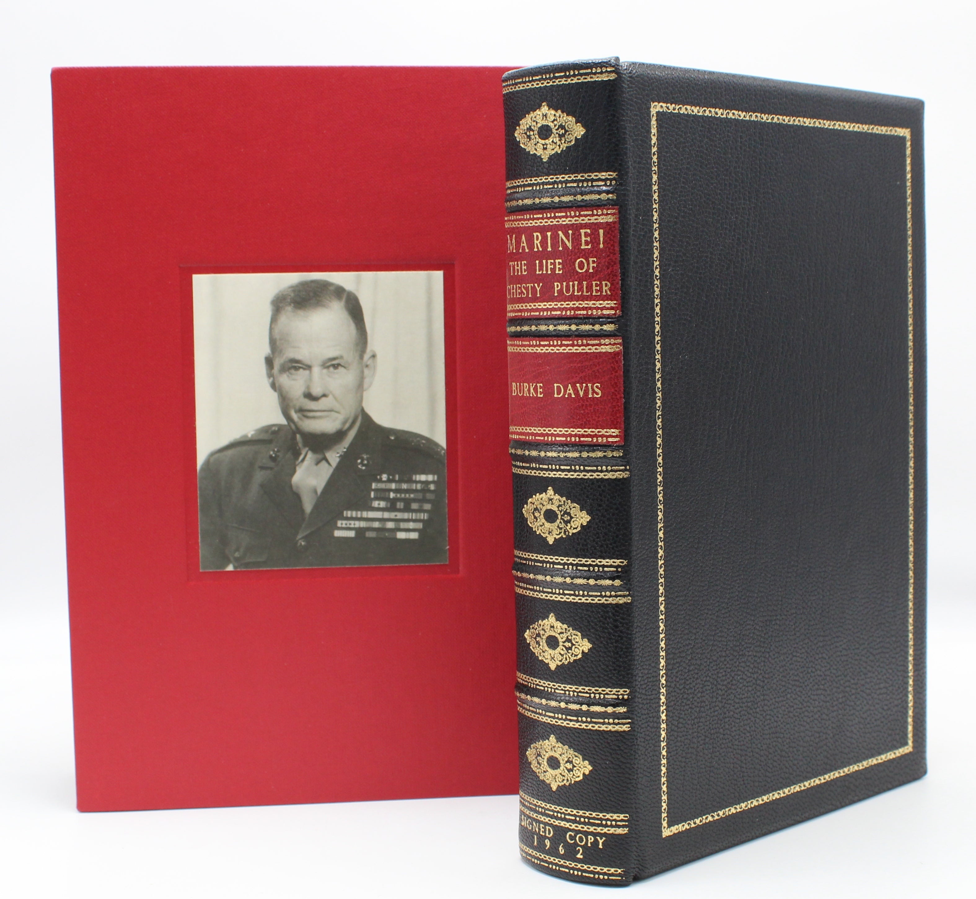 Marine! The Life of Chesty Puller by Burke Davis, Signed and Inscribed by Chesty Puller, Second Printing, 1962