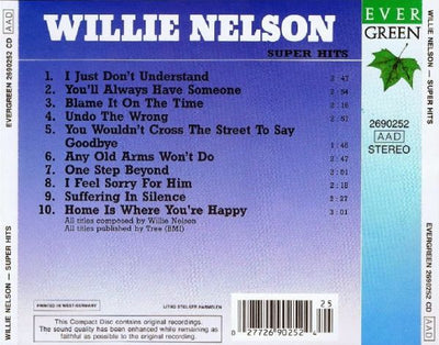 Willie Nelson - Super Hits (CD ALBUM)