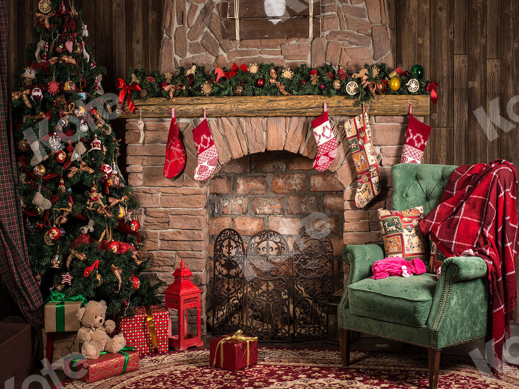 割引を購入 Kate クリスマスツリー暖炉ソックス背景 Katebackdrop Jp