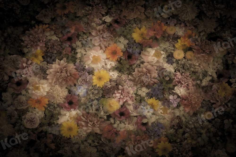 写真撮影のためにカラフルなkateつのファインアートの背景の花 Katebackdrop Jp