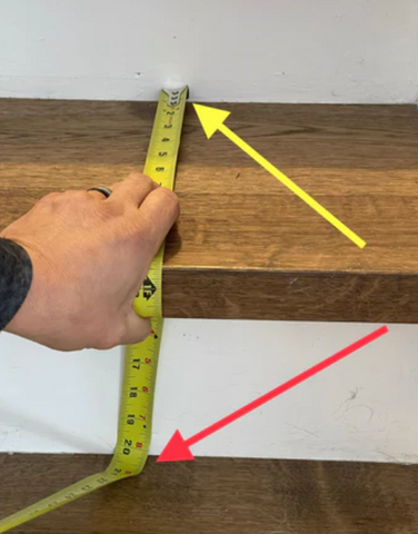 Measuring-your-wooden-stairs-for-the-proper-length-of-a-stair-runner