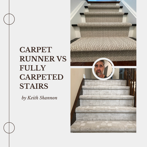 carpet runner vs fully carpeted stairs