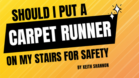 putting a stair runner on your stairs for safety reason