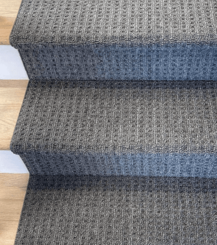 dark gray berber stair runners